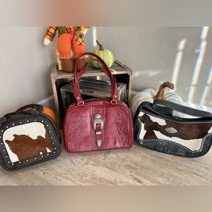 American West leather purses